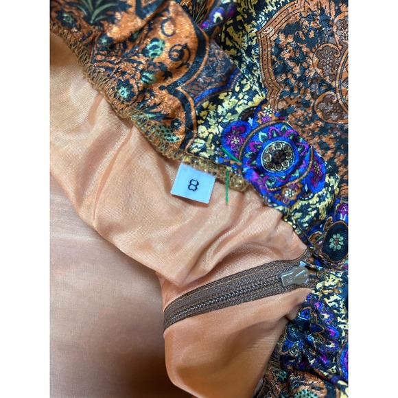 Vintage Don Elliot Skirt Suit Textured Trim and Buttons Size 8 - Picture 6 of 6